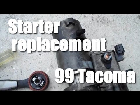 Starter replacement 1999 Toyota Tacoma 3.4 V-6