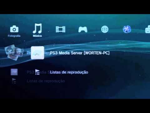 Usar a PlayStation 3 para reproduzir conteúdos armazenados no PC