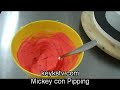 Click here to watch this video Cómo hacer una tarta de Mickey mouse o torta de Minnie con piping gel. Mickey or Minnie cake