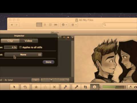 how to dissolve on imovie