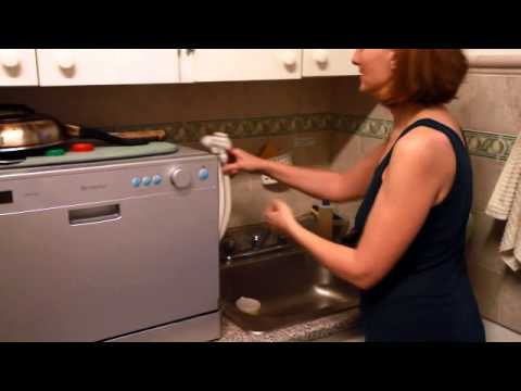 how to fasten dishwasher to countertop