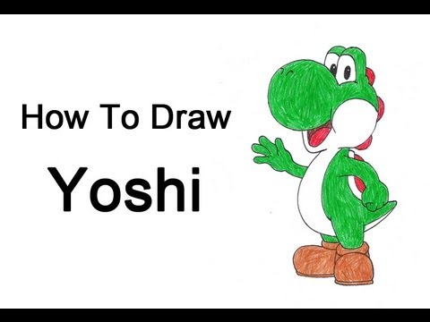 how to draw yoshi