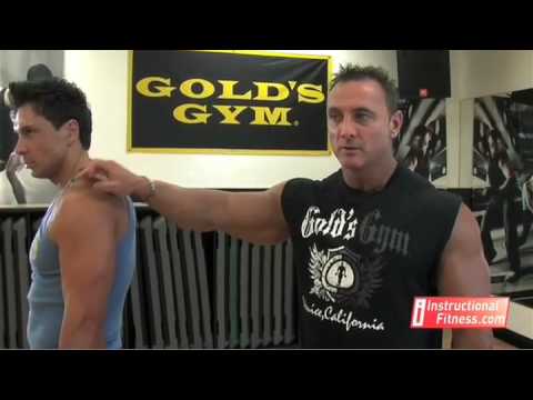lateral raises - http://www.instructionalfitness.com Personal fitness trainer Joe Tong teaches the proper way to do a dumbbell bent over lateral raise. Exercises: The posteri...