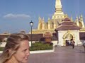 Visiting the That Luang stupa in Vientiane