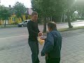 eating maize in lithuaniawith old man