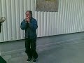 eating maize in lithuaniawith old man