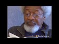 1986 Nobel Laureate in Literature Wole Soyinka reads his poem Lost Poems