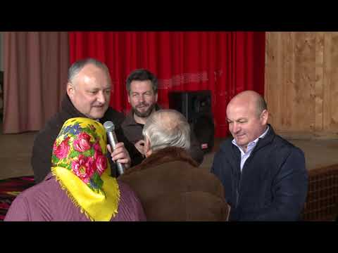 Președintele țării a avut o discuție cu sătenii din comuna Crasnoarmeiscoe, Hîncești