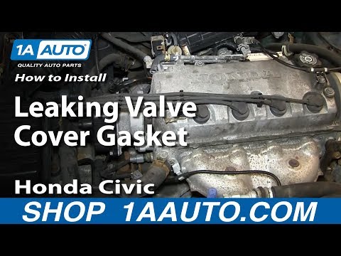 How To Replace Install Leaking Valve Cover Gasket 1.6L SOHC 1996-00 Honda Civic