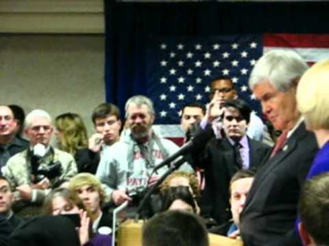 Gingrigh Washington Jefferson - SlashRoot SSDP member Patrick Fitzgerald asks Newt Gingrich whether he regards George Washington and Thomas Jefferson for having grown cannabis. George Washi...