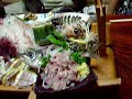 live sashimi in manazuru