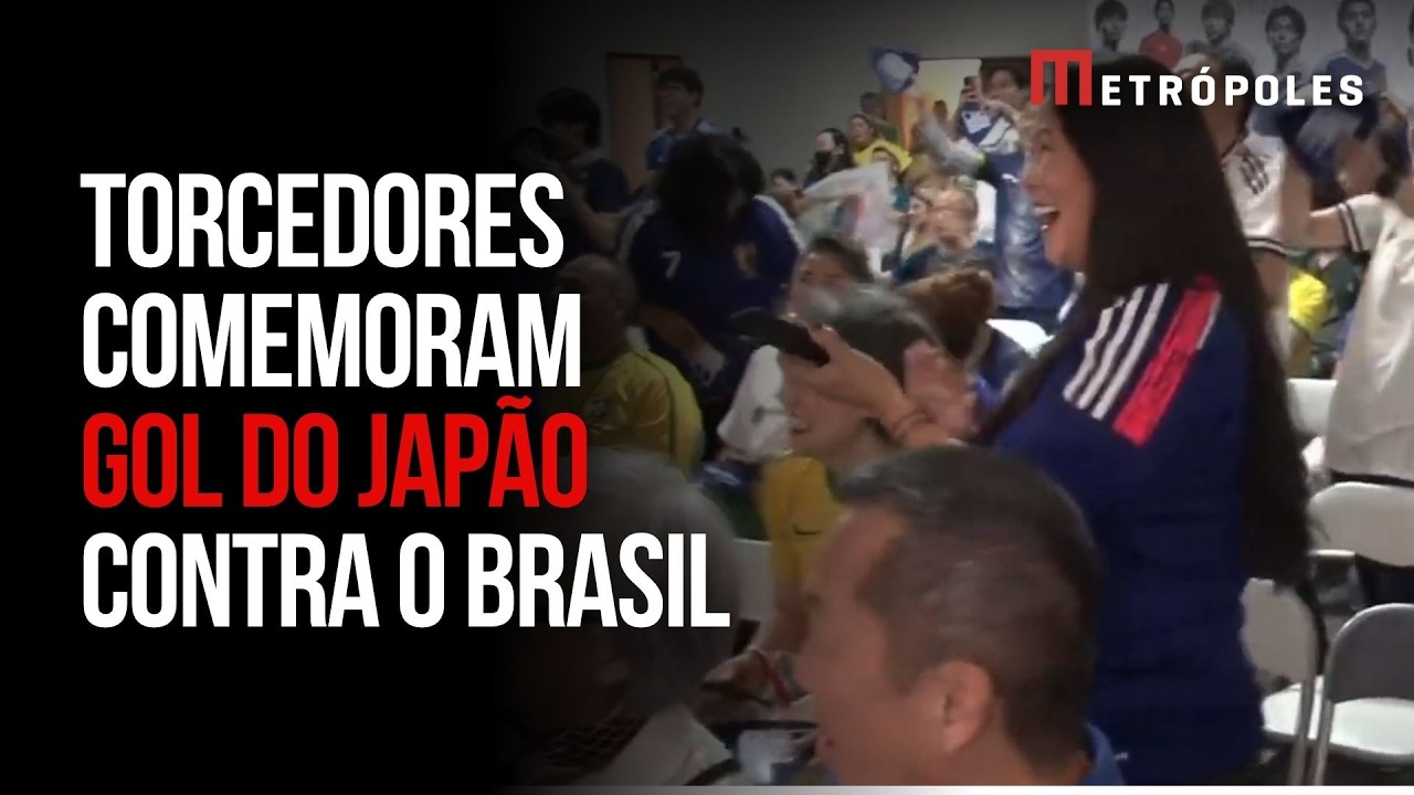 Veja reação na Embaixada do Japão ao primeiro gol da seleção japonesa contra o Brasil