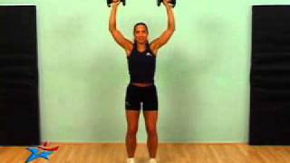 Standing Front Shoulder Press (dumbbells) Adult Female