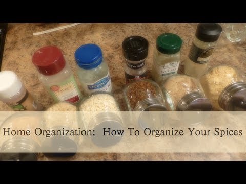 how to organize spices