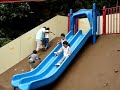 Playing in Ocean Park playground