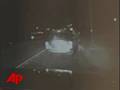 Raw Video: Near Miss During Traffic Stop