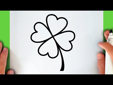 video-linktoworks-HOW TO DRAW A FOUR LEAF CLOVER