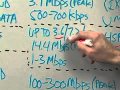 1g 2g 2.5g 3g 3.5g 4g comparisons, peak speed, real speed, carriers in a classroom in 5 minutes
