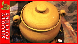 Pottery How to make throwing Pottery Casserole part 2 #68