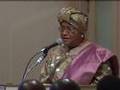 President Dr. E. Johnson-Sirleaf, Liberia - Gender Speech