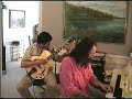 smooth jazz guitar and piano left handed improvisation