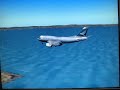 Cathay Pacific cargo 747-400 landing in Auckland