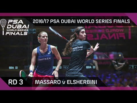 Squash: Massaro v El Sherbini - Rd 3 - PSA Dubai World Series Finals 2016/17