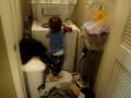 Dominic does the Laundry