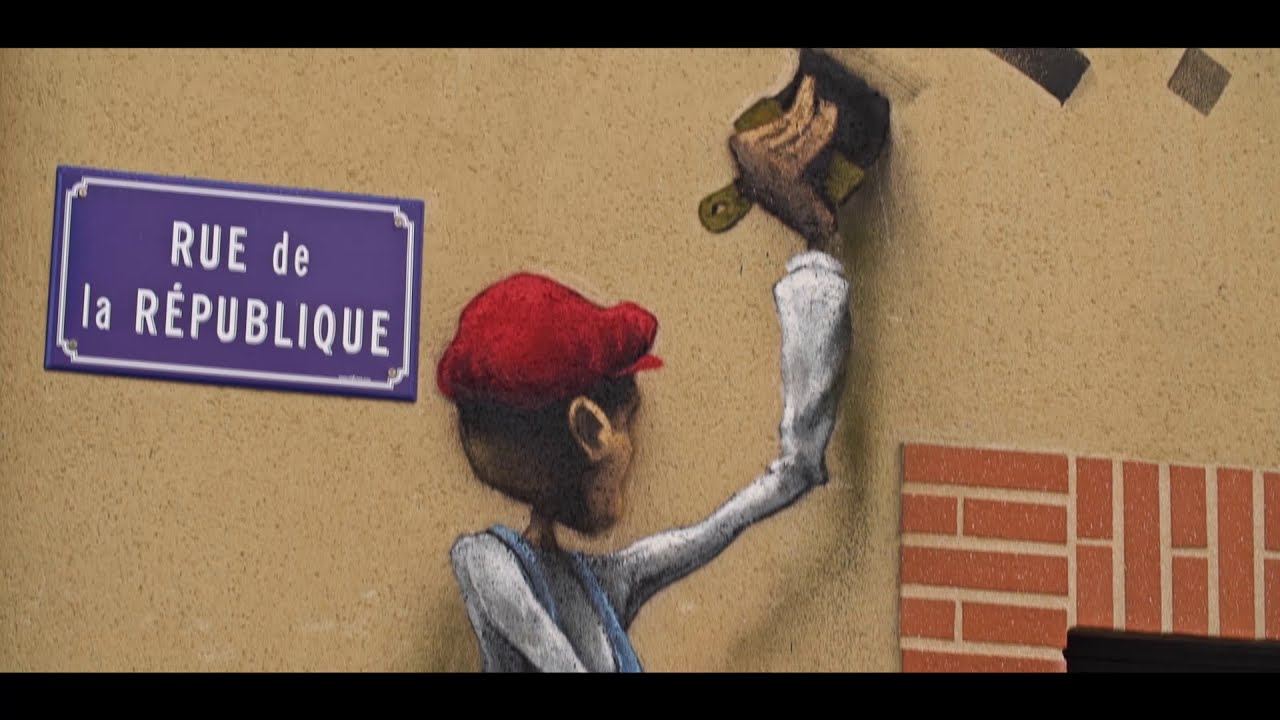 Fresque "Tout un poème" à Lombez