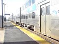 Metra 410 inbound at station and outbound 179. Mokena Il.