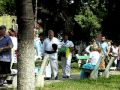 Tirgul mesterilor populari Oradea, iulie 2011, ansamblului popular intra in parcul Nicolae Balcescu