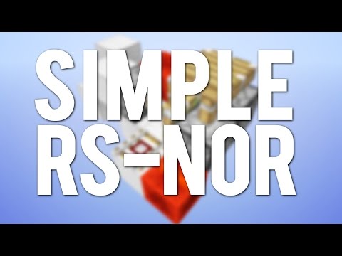 how to make a rs nor latch minecraft