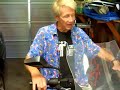 Paul Scott shows off his Vectrix electric motorcycle Paul Scott shows off his Vectrix electric motorcycle