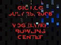 Gig Log July 25, 2008