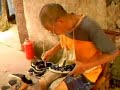 Traditional Chinese Cobbler in action