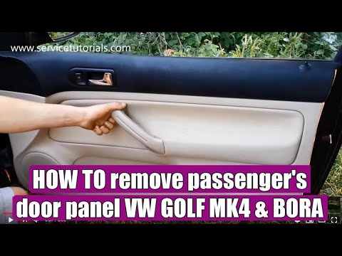 how to remove mk4 golf door card