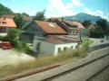 Eurocity Zugreise 1. Klasse von St. Gallen in der Schweiz (CH) nach München (D) Deutschland. Dieses Video hier zeigt die Strecke von Immenstadt über Kempten im Allgäu (D) nach Buchloe (D) welches noch ca. 1 Zugstunde entfernt ist von München.