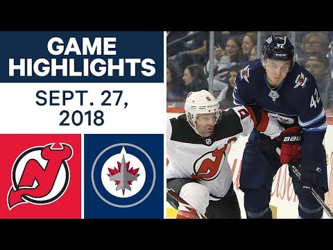 Video: NHL Pre-season Highlights | Devils vs. Jets - Sept. 27, 2018