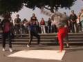 Pregnant women breakdancing in London