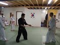 Defense against side kick