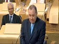 Alex Salmond - First Minister acceptance speech