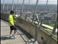 Lionel Messi on top of the Space Needle