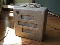** Please note that this amp has a reconed speaker and may not sound like one you have, or one you are selling ;-) ** 1948 McKinney tube amp - demo Here's a 1948 McKinney amp made by Valco in Chicago. This is the same as a Supro Supreme of the same era with the single volume control and 6J7 input tube. Other tubes are 6SC7, (2) 6V6GT, and 5Y3. Speaker is the 10