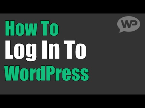 how to login to wordpress admin
