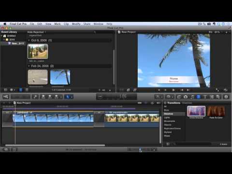 how to extend a cross-dissolve in fcp