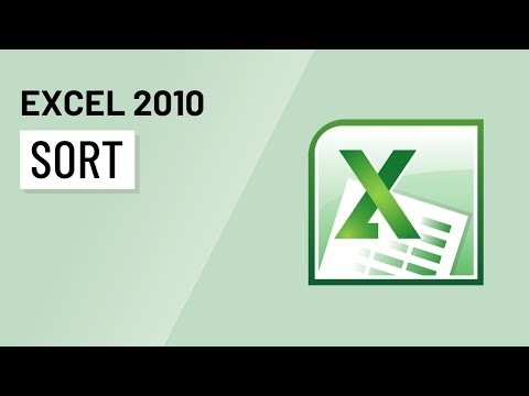 how to organize data in excel