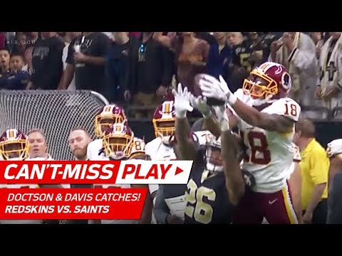 Video: Doctson & Davis Makes Great Catches on TD Drive! | Can't-Miss Play | NFL Wk 11 Highlights