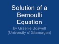 Bernoulli equation