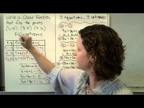 how to fit a quadratic curve in excel