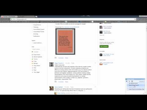 google chat - http://BeSightedSocialMarketing.com - Learn about the features of Google Chat inside the new Google Plus.